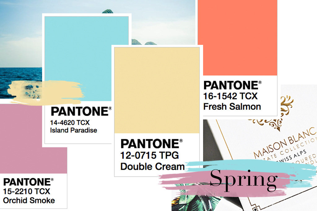 Spring Color Palette Pastels Featuring Pantone Hues